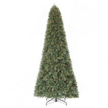 12 ft. Morgan Pine Quick-Set Artificial Christmas Tree with 1100 Clear Lights