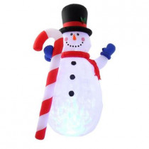 10 ft. H Projection Kaleidoscope Inflatable Snowman