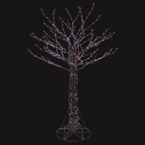 6 ft. Pre-Lit LED Deciduous Tree Sculpture with Color Changing Lights
