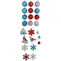 North Pole Shatter-Resistant Assorted Ornament (51-Pack)