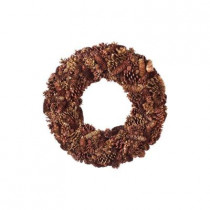 Evergreen Collection 24 in. Mixed Pinecone Artificial Christmas Wreath