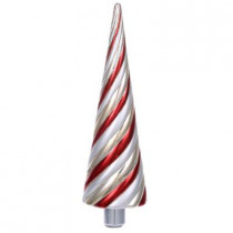 13 in. Cranberry Frost Cone Tree Topper