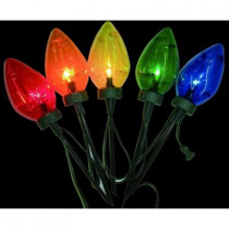 20 in. Giant C7 Multi-Color Pathway Lights (Set of 5)