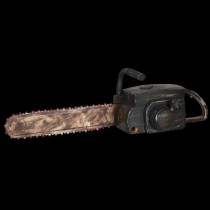 Animated Rusty Chainsaw with Sound and Lights