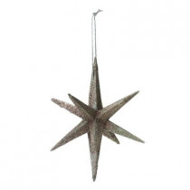 Snowfall 4 in. Silver Moravian Star Ornament