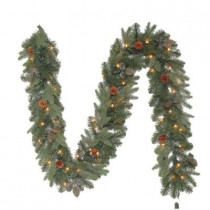 9 ft. Greenland Artificial Garland with 50 Clear Lights