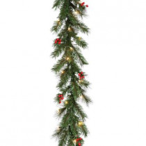 9 ft. Noble Artificial Garland with 50 Clear Lights