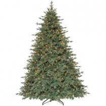 9 ft. Royal Spruce Quick-Set Artificial Christmas Tree with 1300 Clear Lights