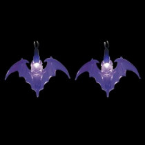LED Purple Battery Operated Bat Lights (Set of 10)