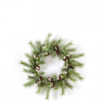 Evergreen Collection 36 in. Snowy Pine Artificial Christmas Artificial Christmas Wreath
