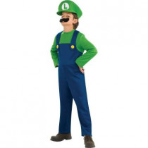 Child Super Mario Bros Luigi Costume