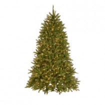 7.5 ft. Pre-Lit Dunhill Fir Hinged Artificial Christmas Tree with 700 Dual Color Lights