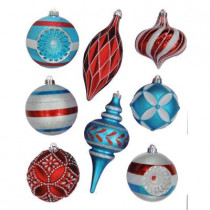 North Pole Assorted Shatter-Resistant Ornament (8-Pack)