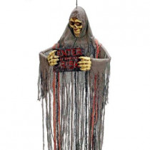 Hanging Skull Reaper with Plaque