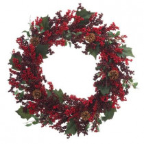 30 in. Unlit Berry Christmas Artificial Wreath