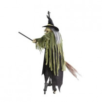 5.5 ft. Animated Flying Witch