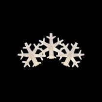 50-Light LED Warm White Snowflake Light Set