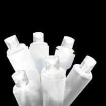 35-Light Battery Operated White Icicle Light Set