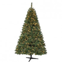 6.5 ft. Wesley Mixed Spruce Artificial Christmas Tree with 400 Clear Lights