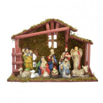 Nativity Set with Stable (13-Piece)