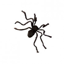 50 in. Black Posable Hairy Spider
