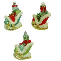 5 in. Sleigh with Presents Ornament (6-Pack)