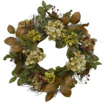 24 in. Fall Hydrangea Wreath