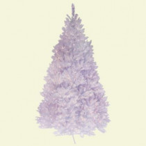 7.5 ft. Pre-Lit Deluxe Winter White Fir Artificial Christmas Tree with Clear Lights