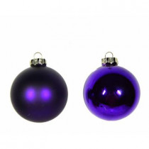 67 mm Christmas Tree Trim Ornament in Purple (Set of 18)