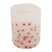 4 in. Embedded Poinsettia LED Candles (Set of 2)