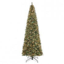12 ft. Alexander Pine Quick-Set Artificial Christmas Tree with Pinecones and 1250 Clear Lights
