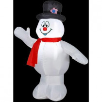 3.5 ft. H Inflatable Frosty with Top Hat-Red Scarf