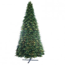 15 ft. Pre-Lit LED Regal Fir Artificial Christmas Tree with Dual Function Lights