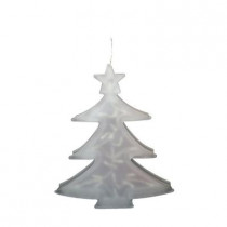 19 in. Christmas Tree Indoor Hanging Decor with 20 LED Lights