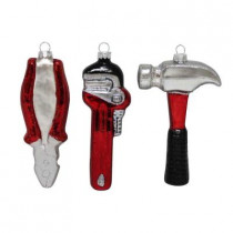 4 in. Assorted Man's Tool Set Ornament (3-Count)
