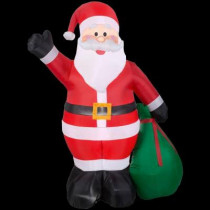 6.5 ft. H Inflatable Santa with Gift Sack