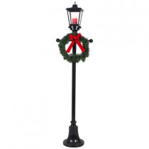 6 ft. Lighted Lamp Post with Wreath