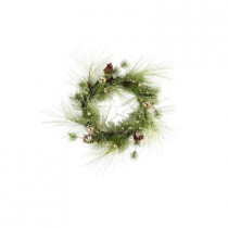 Evergreen Collection 24 in. Jingle Bell Pine Artificial Christmas Wreath