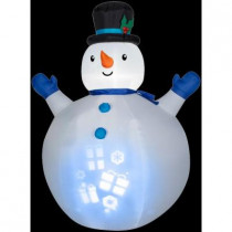 7 ft. H Inflatable Panoramic Projection Snowman