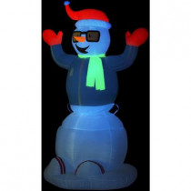 6 ft. Animated Inflatable Neon Snowman