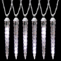 Omni Function Icicle Light String White 10 ct.