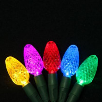 150-Light LED C6 Multi-Color String Light Set