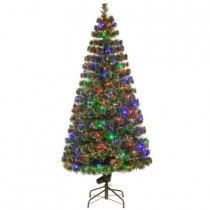 6 ft. Fiber Optic Evergreen Artificial Christmas Tree with LED Lights