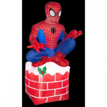 3.5 ft. H Inflatable Holiday Spider Man on Chimney