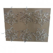 Large Acrylic Snowflakes (Count of 6)
